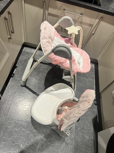 Hauck high chair and - high,