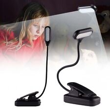 Battery LED Light Flexible Reading Clip-on Beside Desk Table Book Night Lamp NEW