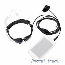 HeavyDuty Throat Vibration Mic Acoustic Tube Headset for Mobile Phone 1pin 3.5mm