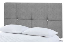 HEADBOARD CHENILLE DELUXE 20" HIGH | SINGLE | DOUBLE | KINGSIZE | 8 COLOURS