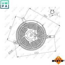 FAN ENGINE COOLING 47572 FOR