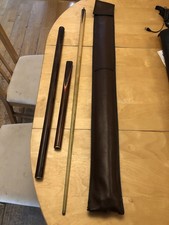 Used 57 Inch Riley 3 Piece Snooker Cue With Carry Case And Chalk.
