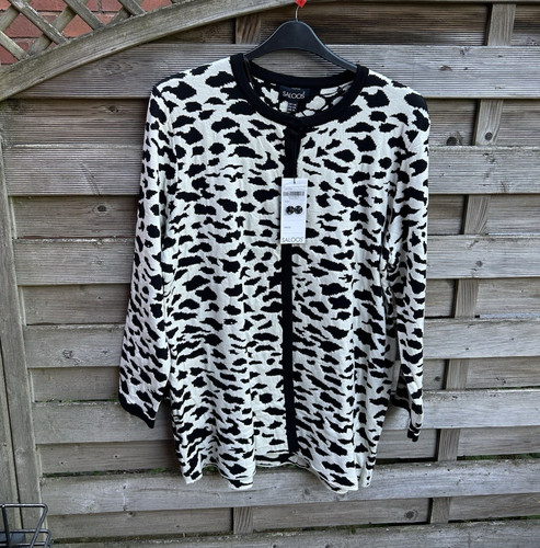 Saloos cream black animal - cream/black,