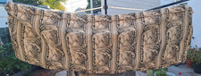 VINTAGE TROMPE-L'OEIL TAPESTRY BOLSTER/WINDOW SEAT/BENCH/CUSHION COVER