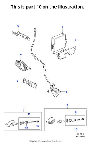 Jaguar tpms tyre valve - tyre, stem