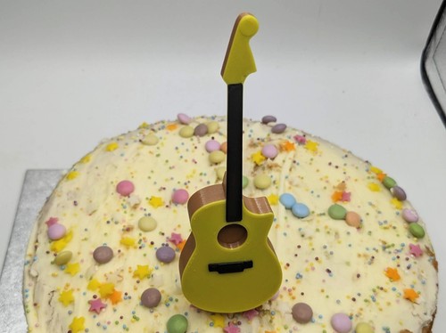 Acoustic guitar cake - acoustic, /