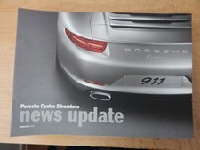 Porsche News Update UK brochure - September 2011 (Silverstone) 991 911 997 C4GTS