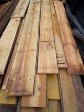 Reclaimed pitch pine floorboards. Width up to 10 inch.30 mm. Up to 14 ft.£45/sm