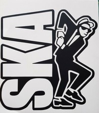 SKA Logo 7 TWO TONE MOD RUDE BOY SCOOTER VINYL DECAL CAR WINDOW BUMPER STICKER
