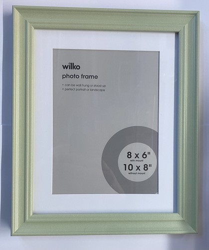 Wilko photo frame pale green - photo,