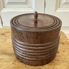 Vintage Treenware Tobacco Jar Turned Wooden Canister