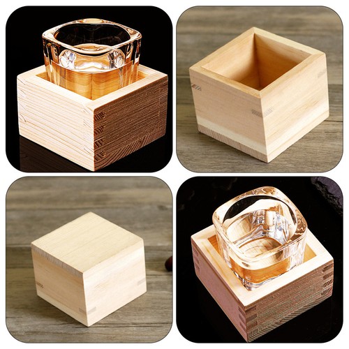1pc wooden sake - wooden, cup