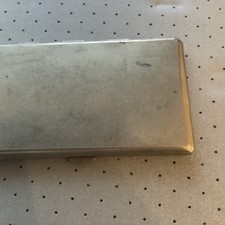 Vintage Cigarette Case Engraved Approximately 13cm By 7cm