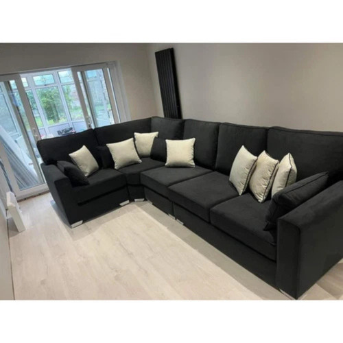 Corner sofa with decorative - with,