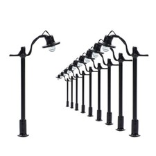 10pcs Model Railway Lamppost N