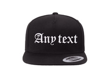 PERSONALISED NWA COMPTON FONT STYLE EMBROIDERED SNAPBACK HAT CAP