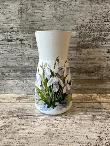 Flower vase decoupaged - flower,