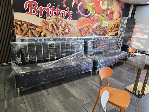 Restaurant booth seating set - restaurant,