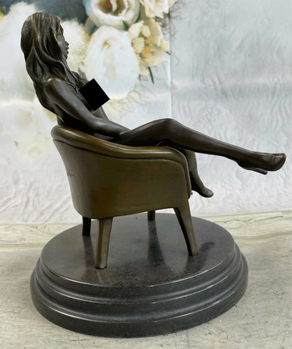 Nude bronze female figurine - nude,