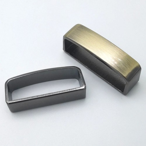 40mm brass belt loop - brass, keeper
