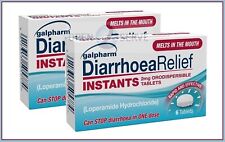 2x Galpharm Diarrhoea Relief Instant Melts Loperamide 2mg - 6 Tablets (12 Total)