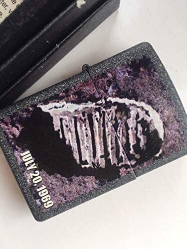Zippo moon footprint lighter - moon,