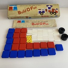 Vintage 1968 Tupperware Tuppertoys Toy Build-o-Fun Master Builder Set No. 101