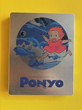 Ponyo Steelbook Blu Ray DVD New Sealed UK Edition Studio Ghibli Anime