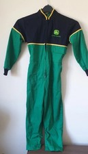John Deere Childs Overalls. Age 7-8 Years.  43" Long. JD. John Deere Boilersuit.