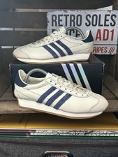 Adidas Originals ® Country OG White Blue Leather UK Size 8 2024