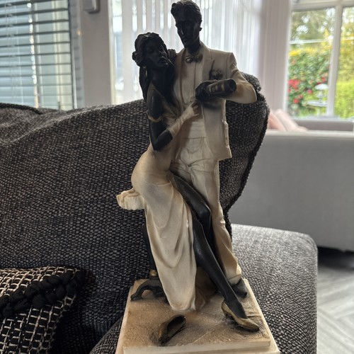 Lovers couple art sculpture - art,