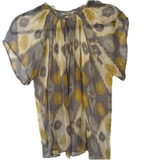 Tucker 100% Silk Smocked Neck