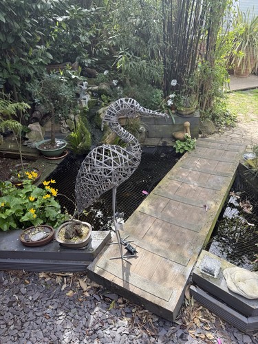 Outside rattan heron lit 1mtr - outside,
