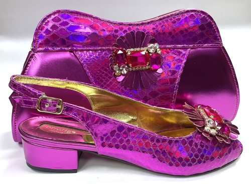 Fuxcia italian matching shoes - fuxcia,