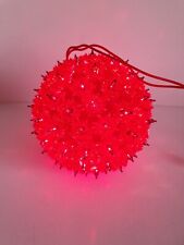 Vintage Red Christmas Starlight Sphere Hanging Lighting Indoor Ball Christmas 