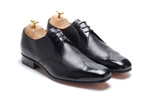 Charles Tyrwhitt x BARKER Black Derby Shoes: `MSHMES9H` UK 9.5 F US 10 EU 44