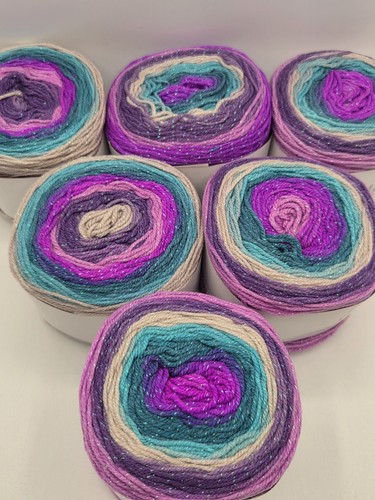 Variegated glitter knitting - glitter, dk