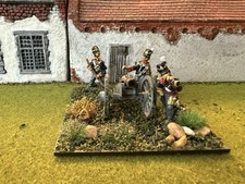 1no. 28mm Metal Napoleonic British Artillery Piece And Crew.