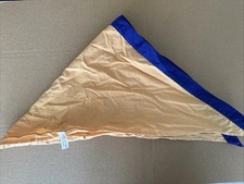 Vintage Scout Scarf - 100% Cotton, Blue And Beige,  New