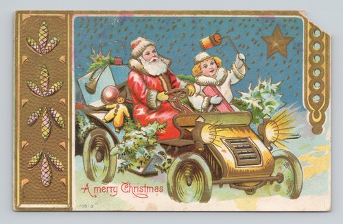 Vintage christmas postcard - christmas,