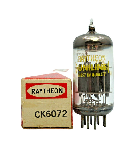 Raytheon usa 12ay7 6072 grey - usa,