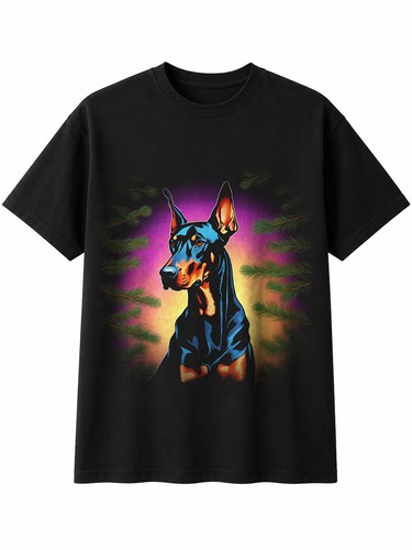 Colourful doberman the - in,