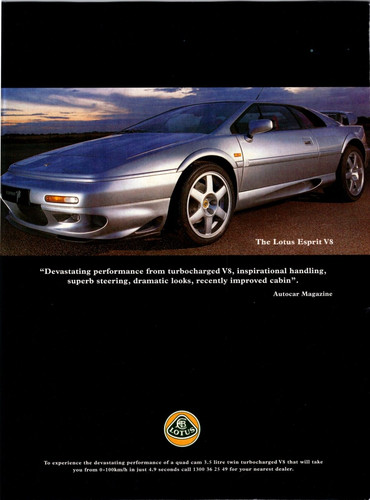 1996 lotus esprit - lotus, v8