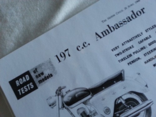 Ambassador 197cc motorcycle - ambassador,