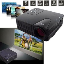 1080P Mini LED Projector HD 3D Video Home Theater Cinema Multimedia