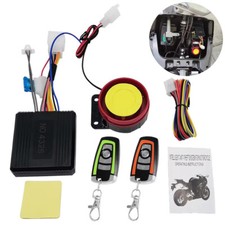 12V Motorcycle Immobilizer 1-Way Remote Control Burglar Motorbike Alarm System