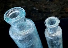 2 x Apothecary Glass Medicine