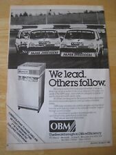 OBM OFFICE SHREDDERS EFFICIENCY ROGER JONES METRO CHAMP 1985 ADVERT A4 FILE 25