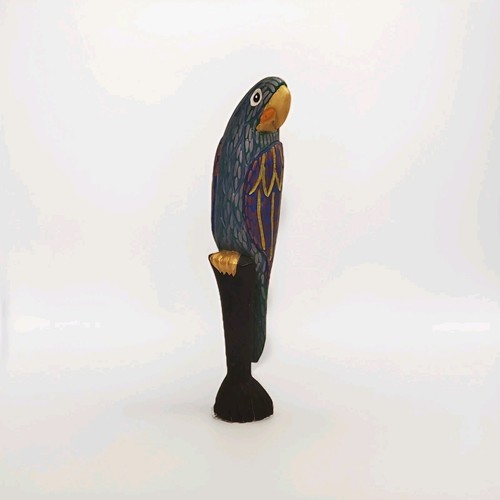 Vtg parrot sculpture hand - vtg,