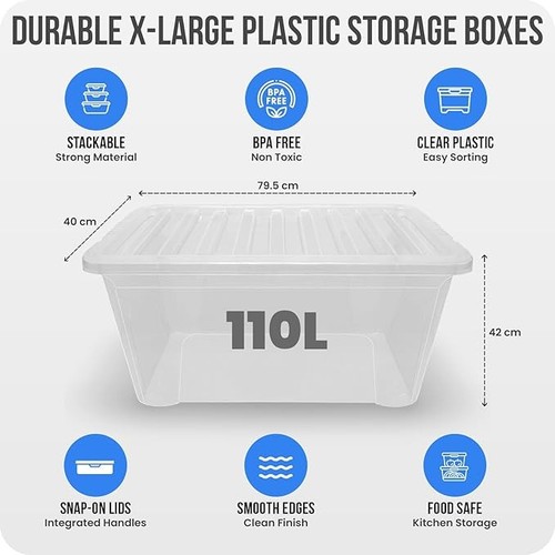 Clear plastic multi storage - plastic,
